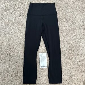 Black Lululemon Leggings Sz 2, Crop 21” NWT